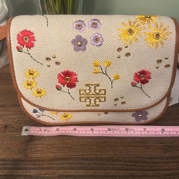 Tory Burch NWT Britton Floral Canvas Bag - Picture 4 of 15